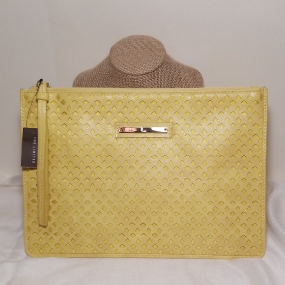 The Limited Handbags - Leather Hole-Punched Clutch
